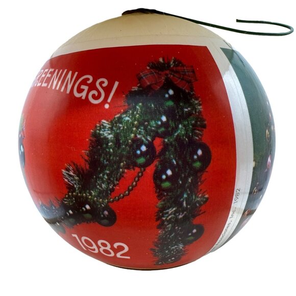 Hallmark 1982 Miss Piggy Kermit Satin Christmas Keepsake Ornament Presents - Picture 10 of 11